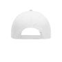 MB6135 6 Panel Polyester Peach Cap - white - one size