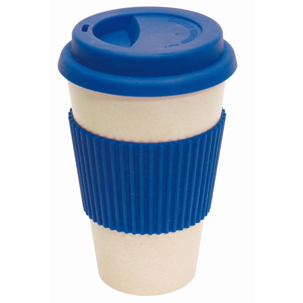 Bamboe koffiebeker GEO CUP - blauw