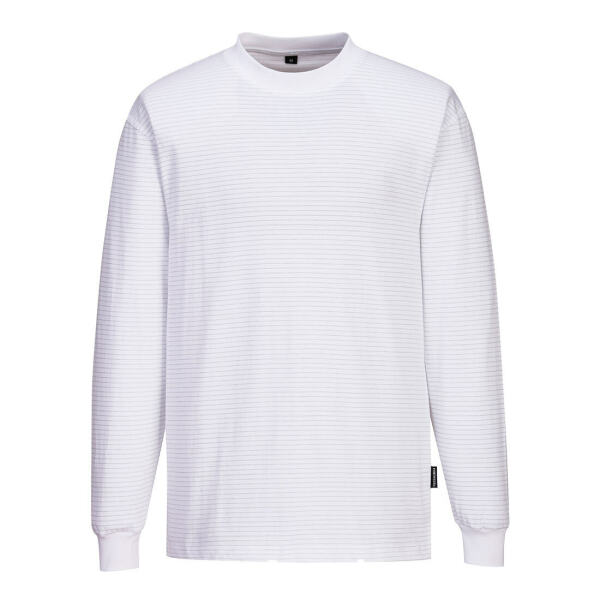 Anti-Static ESD Long Sleeve T-Shirt White