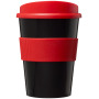 Americano® Medio 300 ml beker met grip - Zwart/Rood