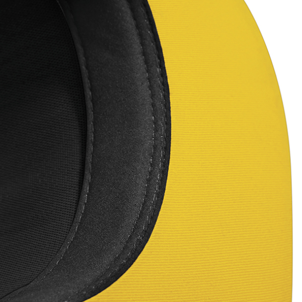 5 Panel Contrast Snapback - Black/Yellow - One Size