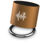 SCX.design S26 speaker 3W voorzien van ring met oplichtend logo - Brons/Wit