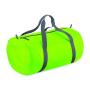 Packaway Barrel Bag, Lime Green, ONE, BagBase
