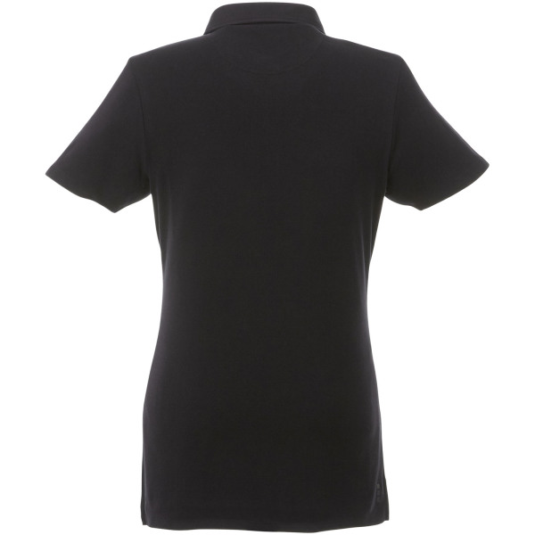 Atkinson short sleeve button-down women's polo - Solid black - XS