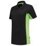 Poloshirt Bicolor Dames 202003 Black-Lime XL