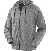 Mens hooded tee-jacket Grey / Black 3XL