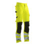 Jobman 2378 Hi-vis service trousers geel/zwart C44