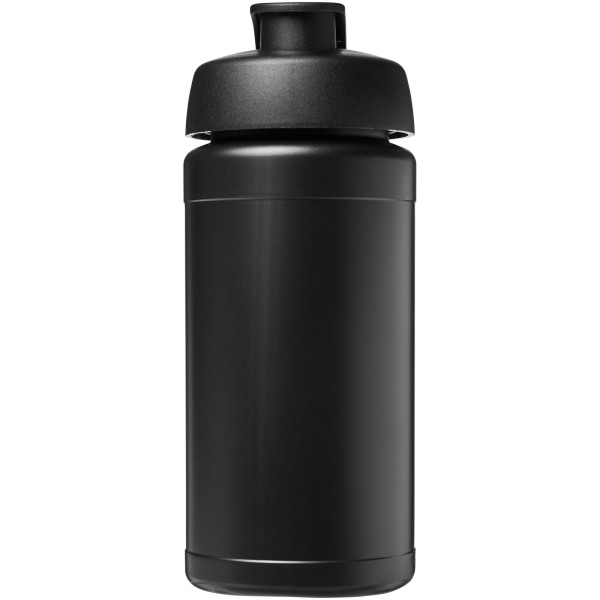 Baseline® Plus 500 ml flip lid sport bottle - Solid black