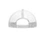 MB071 5 Panel Polyester Mesh Cap for Kids - white/white - one size
