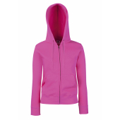 Premium Hooded Sweat Jacket Lady-Fit - Fuchsia - 2XL (18)