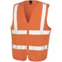 Core Zip ID Safety Tabard Fluorescent Orange S/M