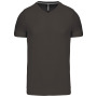 T-shirt V-hals korte mouwen Dark Grey XXL