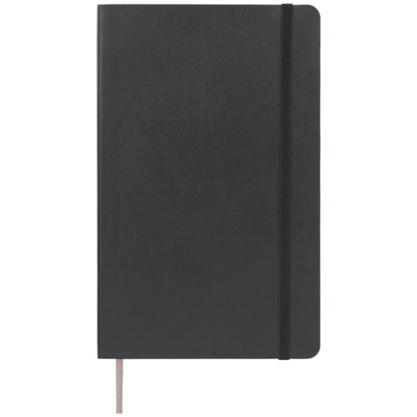 Classic L softcover notitieboek - ruitjes - Zwart