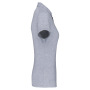 Damespolo korte mouwen van jersey Oxford Grey XL