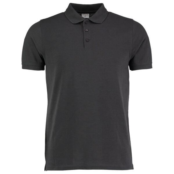 Klassic Heavy Slim Fit Piqué Polo Shirt, Graphite Grey, XXL, Kustom Kit