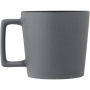 Cali 370 ml ceramic mug with matt finish - Solid black/Matted Grey