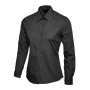 Ladies Poplin Full Sleeve Shirt - 3XL - Black