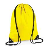 BagBase Premium Gymsac, Yellow, ONE, Bagbase