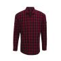 Mulligan Check Long Sleeve Shirt, Red/Navy, 3XL, Premier
