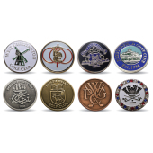 24mm Metalen Ballmarker met geëmailleerd / gestanst Logo op 2 zijdes 24mm Metalen Ballmarker met geëmailleerd / gestanst Logo op 2 zijdes