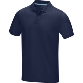 Graphite herenpolo met korte mouwen GOTS biologisch textiel - Navy - 3XL