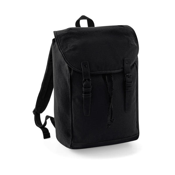 Vintage Backpack - Black/Black