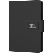SCX.design O16 A5 notitieboek met oplichtend logo - Zwart