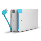 Powerbank Slimcard 2200 mAh med iPhone adapter Powerbank Slimcard 2200 mAh med iPhone adapter