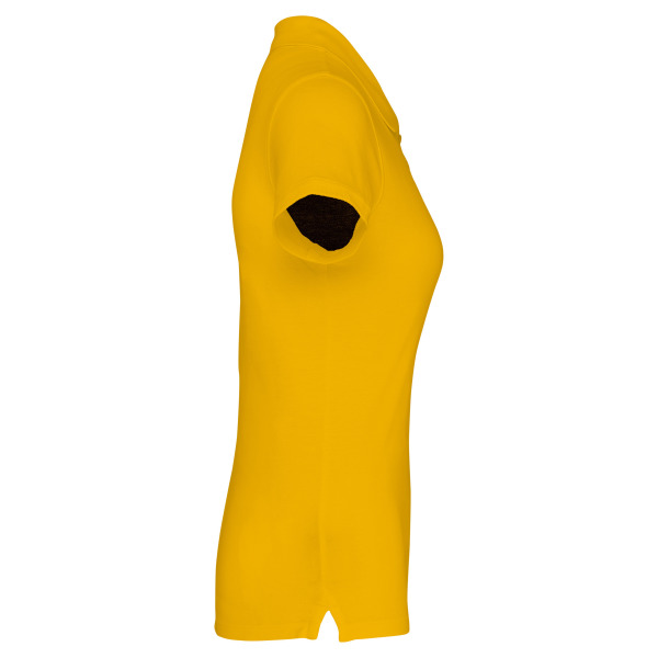Piqué-damespolo korte mouwen Yellow L