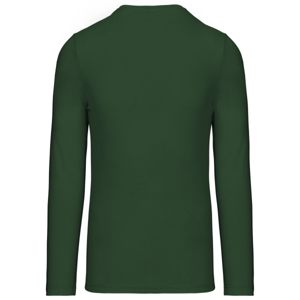 T-shirt V-hals lange mouwen Forest Green 3XL