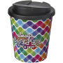 Brite-Americano® Espresso 250 ml tumbler with spill-proof lid - White/Solid black