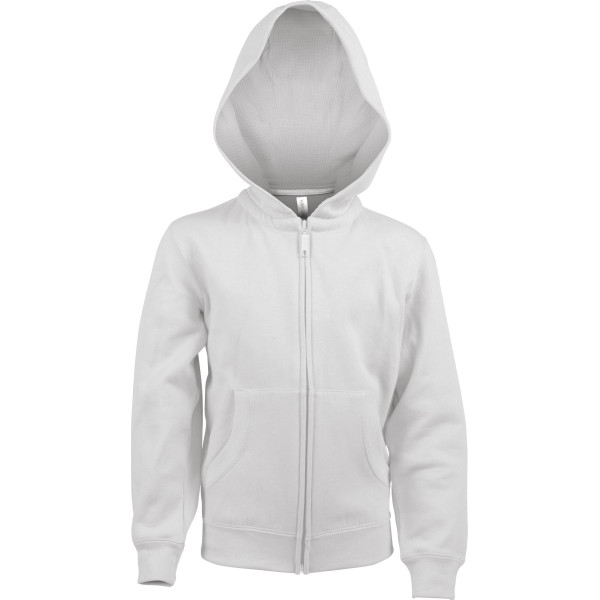 Kinder hooded sweater met rits White 6/8 ans