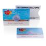 Anti-skimming RFID shield card with active jamming chip, white