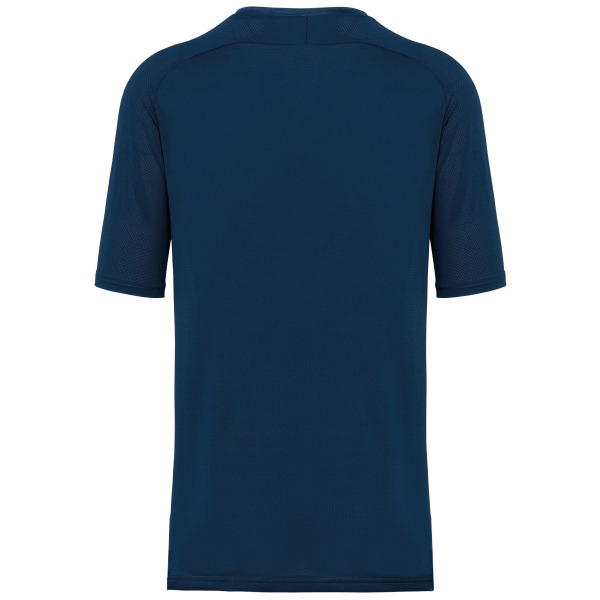 Tweekleurig padel-T-shirt met raglanmouwen voor heren Sporty Navy / Marl Sporty Navy S