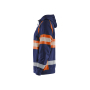 Hooded sweatshirt met rits High Vis