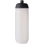 HydroFlex™ Clear 750 ml squeezy sport bottle - Solid black/Frosted clear