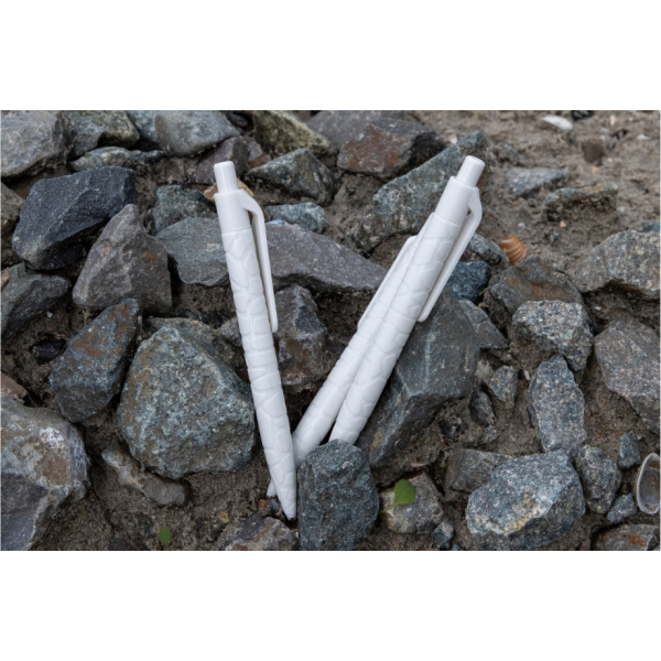 Pen made from 45% stone waste and 55% PP.
