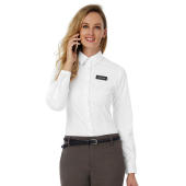 Black Tie LSL/women Poplin Shirt - White
