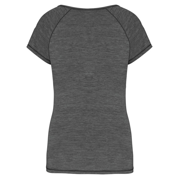 Ecologisch dames sport T-shirt Marl Dark Grey XXL