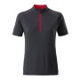 Ladies' Bike-T Half Zip - titan/tomato - XXL