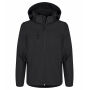 Classic softshell jacket junior zwart 130-140
