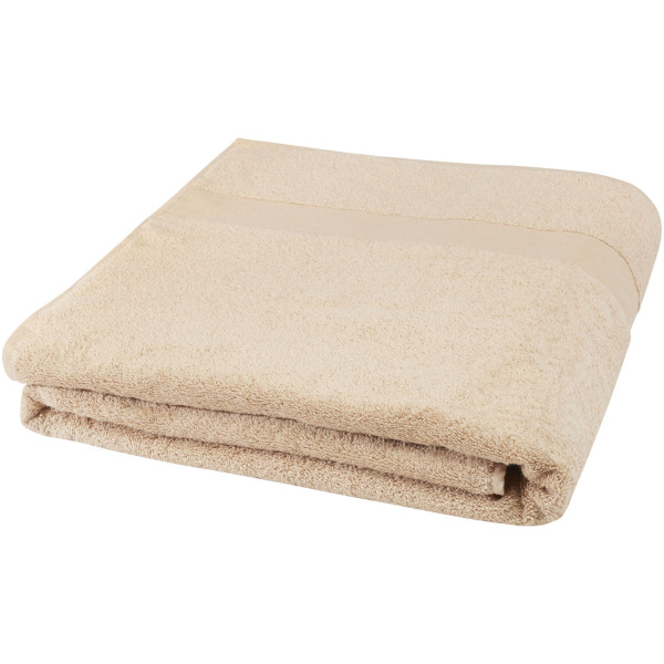 Evelyn 450 g/m² cotton bath towel 100x180 cm - Beige