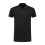 L&S Polo Basic Cot/Elast SS for him Black-6XL