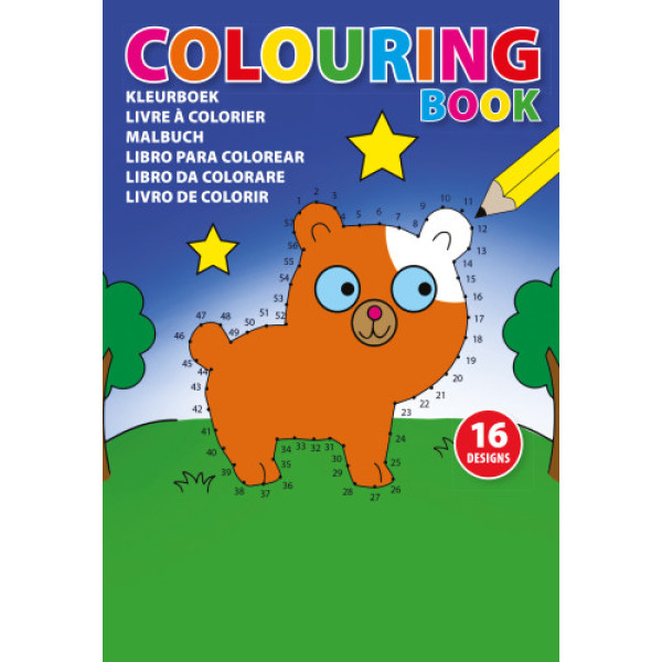 Cardboard colouring book