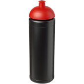 Baseline® Plus 750 ml drikkeflaske med håndtag og kuppelformet låg - Ensfarvet sort/Rød