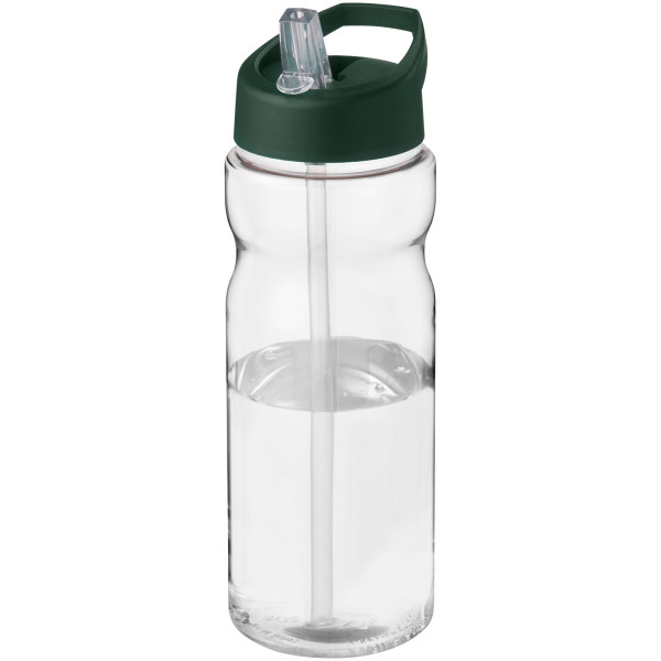 H2O Active® Base 650 ml spout lid sport bottle - Green flash/Transparent