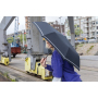 20.5"Impact AWARE™ RPET 190T pongee mini reflective umbrella, black