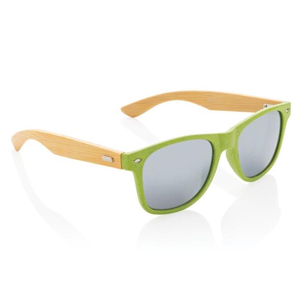 Tarwestro en bamboe zonnebril, groen