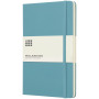 Moleskine Classic L hard cover notebook - ruled - Reef blue