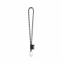 75089. SET Lanyard TUBE Long (Ø 7 mm) met 55 mm D-vormige karabijnhaak en Ø 7 mm veiligheidssluiting